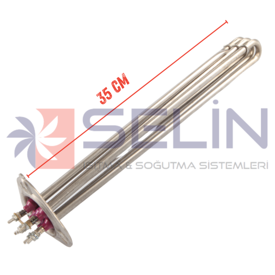 F2102 6 KW KÜÇÜK ÜÇGEN FLANŞ REZİSTANS T.ISISAN 380/220V