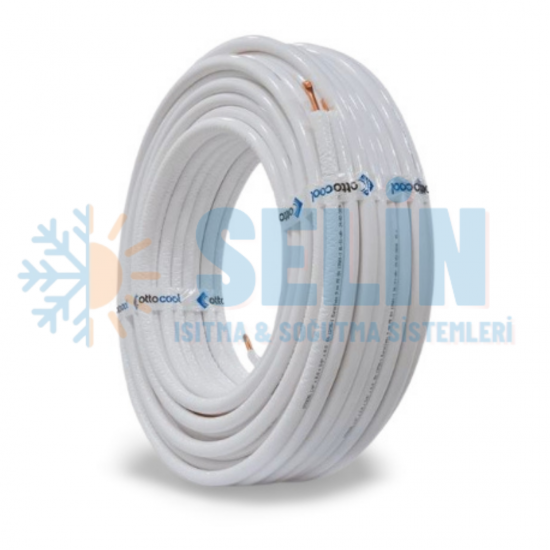 3/8-3/4 0,80 X 1MM BEYAZ İZOLASYONLU BAKIR BORU